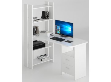 Письменный стол Лоревро-ОВ+С120РПрям БЕ