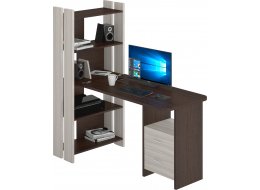 Письменный стол СТЛ-ОВ+С120РПрям КВ карамель / венге
