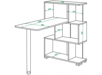 Письменный стол Валевро-5-3СТ Н
