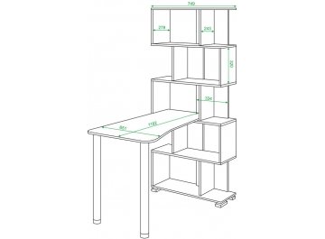 Письменный стол Валевро-5СТ-2 НБЕН