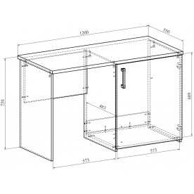 Письменный стол Виктория ВИ-12
