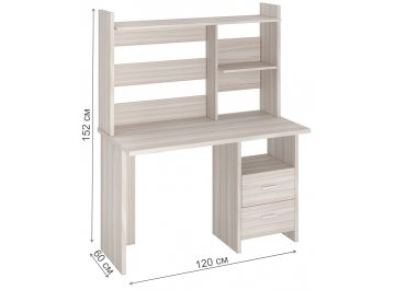 Компьютерный стол с надстройкой 120х60
