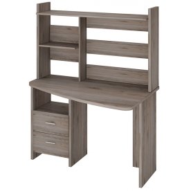 Компьютерный стол с надстройкой 120х60 круглый
