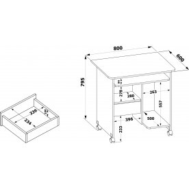 Компьютерный стол КСТ-10.1