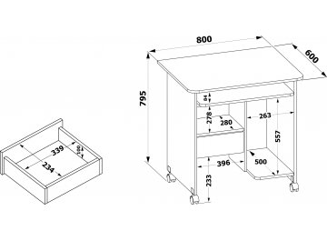 Компьютерный стол КСТ-10.1