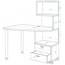 Компьютерный стол СКМ-60