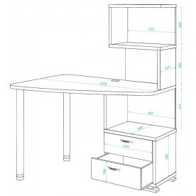 Компьютерный стол СКМ-60
