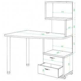 Компьютерный стол СКМ-60