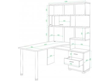 Компьютерный стол Жаспера-420 / 150
