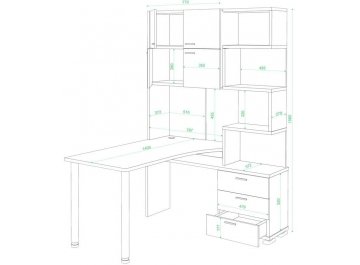 Компьютерный стол Жаспера-500М / 140