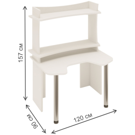Письменный стол СКЛ-Игр120 БЕ+НКИЛ120ВЛ