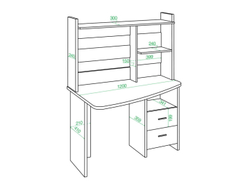 Письменный стол Беланта-Крл 120