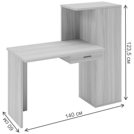 Письменный стол СКЛ-ПРЯМ100+ШК Ш