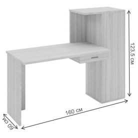 Письменный стол СКЛ-ПРЯМ120+ШК В