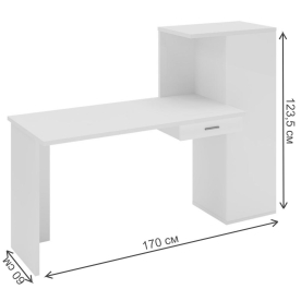 Письменный стол СКЛ-ПРЯМ130+ШК В