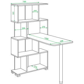 Письменный стол Валевро-5-4СТ