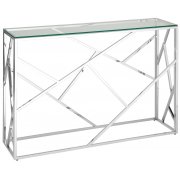 прозрачное стекло / сталь серебро