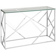 прозрачное стекло / сталь серебро