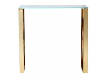 Консольный столик 47ED-CST008/80GOLD прозрачный / золото