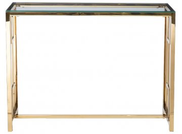 Консольный столик 47ED-CST072GOLD прозрачный / золото