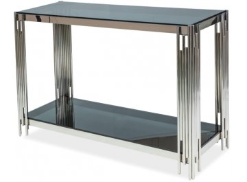 Консольный столик Консольный столик Signal FOSSIL C прозрачное стекло / серебрянный