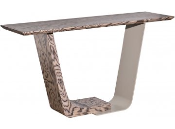 Стол-консоль Энакин бежево-коричневый / хром