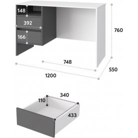 Письменный стол Оскар ОС-24