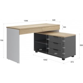 Письменный стол Скайлайт СЛ-22К