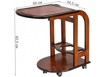 Сервировочный столик Оливер орех тёмный