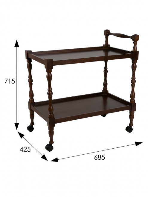 Стол сервировочный Бридж средне-коричневый