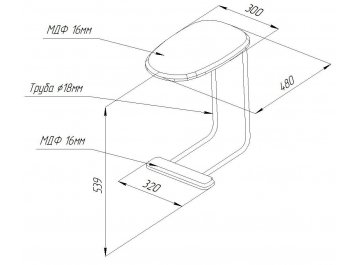 Приставной столик SHT-CT23