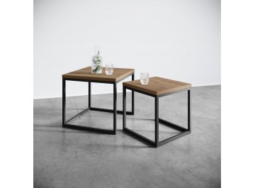 Журнальный столик SMALL LOGIC брауни/черный