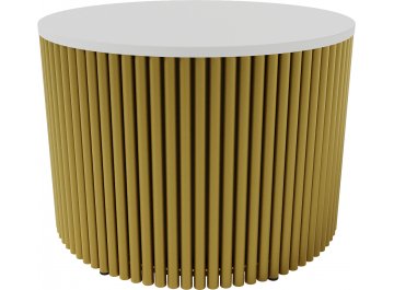 Журнальный столик Trubis Wood золотой