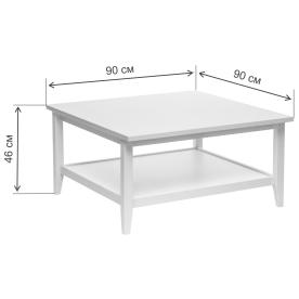 Журнальный стол Leset Мира 90х90