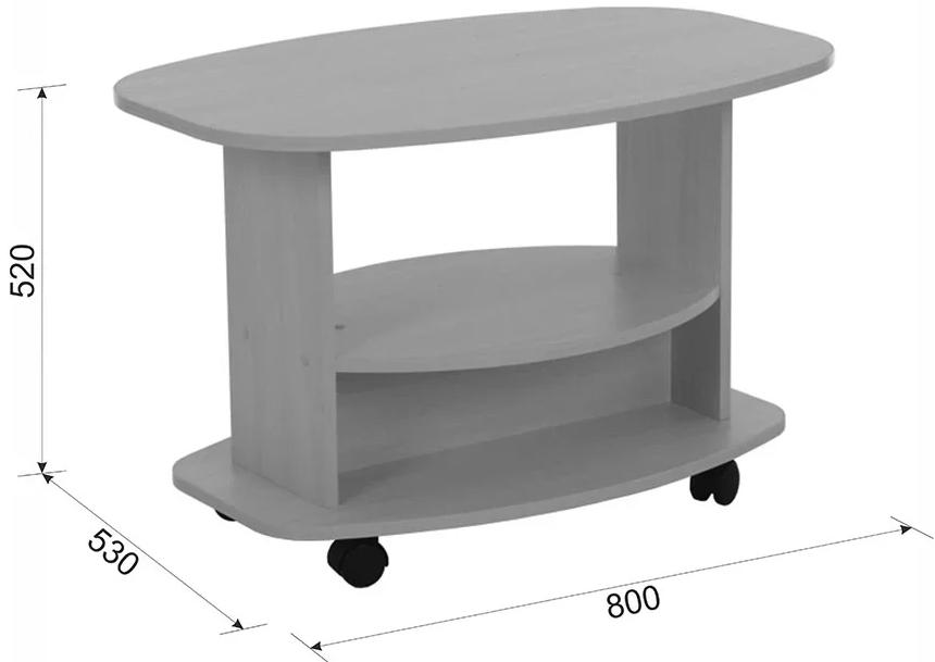Журнальный стол Лидер ясень шимо темный