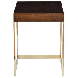 Журнальный столик 84HB-13STOL/ZH тиковый шпон / золото