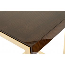 Журнальный столик 84HB-13STOL/ZH тиковый шпон / золото