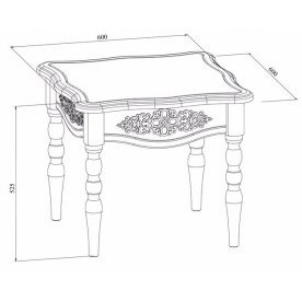 Журнальный столик Ассоль АС-32 плюс