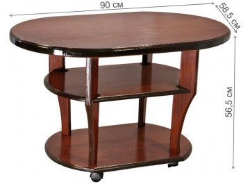 Журнальный столик Барбара овальный