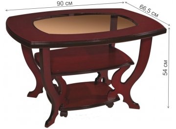 Журнальный столик Браун со стеклом