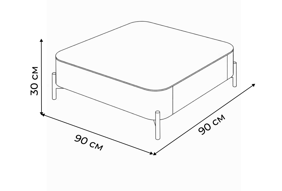 Журнальный столик CT2360 бежевый