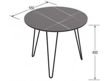 Журнальный столик Калифорния Рид glass 430