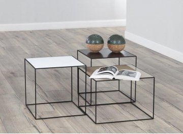 Журнальный столик KL-49-WHT-BLK