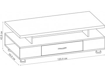 Журнальный столик Партнер-2 СЖ.017.1200-01