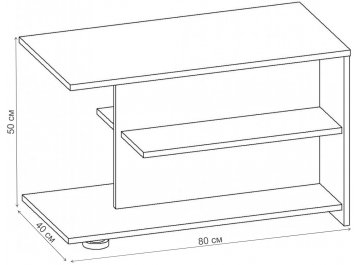 Журнальный столик Софт-2 СЖ.030.800-00 дуб светлый