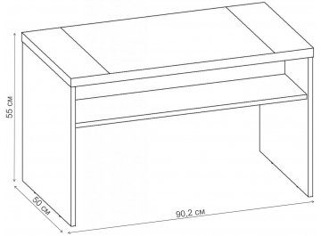Журнальный столик Стайл-3 СЖ.008.900-00 дуб феррара / венге цаво