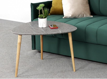 Журнальный столик Трио мрамор серый