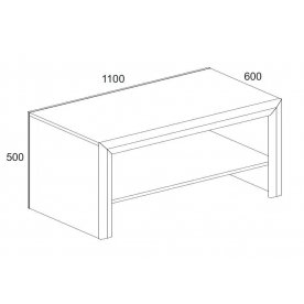 Журнальный столик WhiteBlack