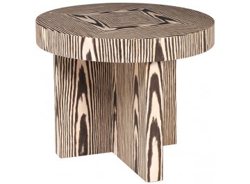 Журнальный столик Зебрано 60 бежево-коричневый