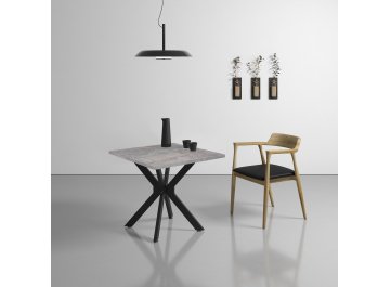 Обеденный стол BORN NEW mokko/черный